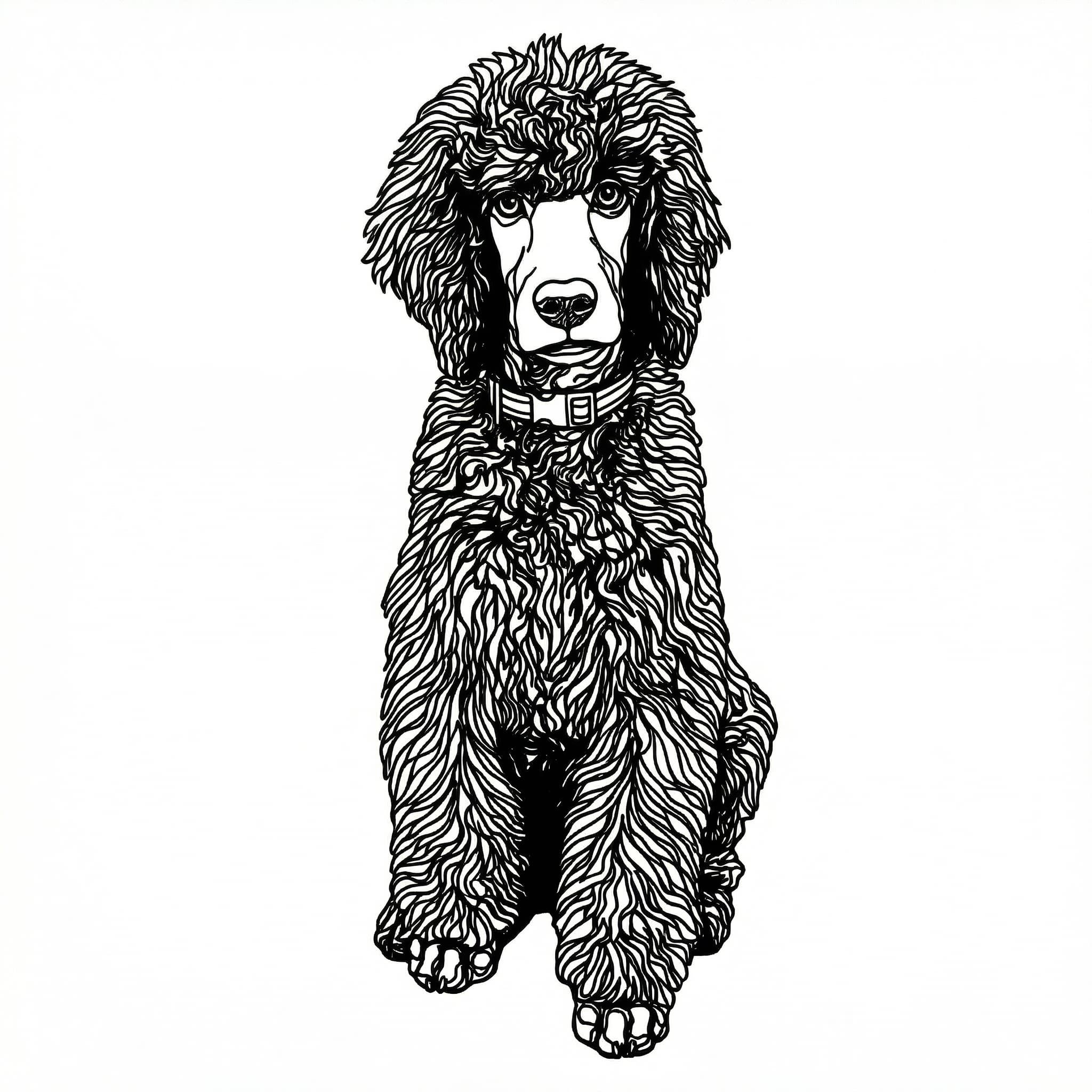 Lasercut resultaat — Poedel