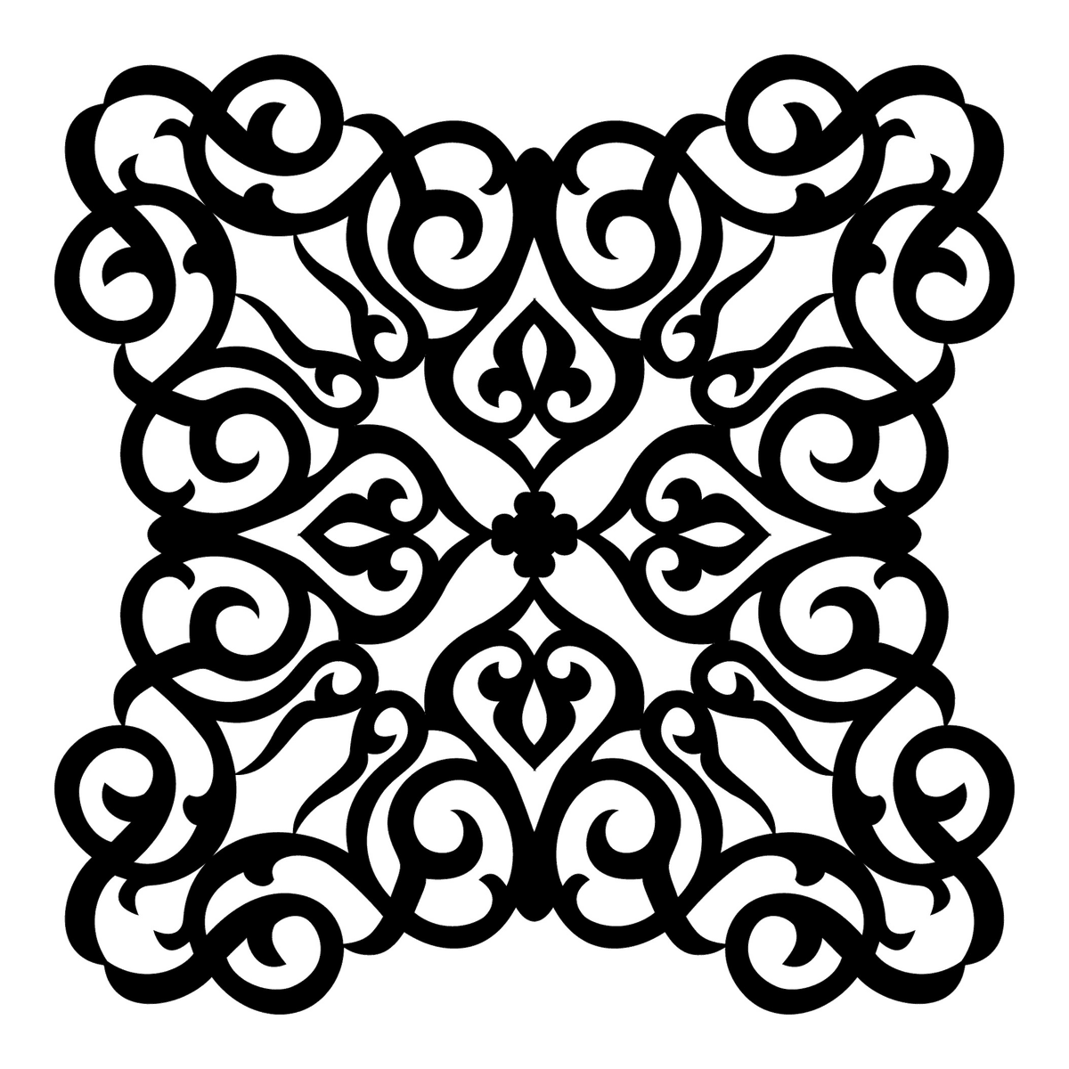 Mandala Enkel Laags Vierkant M1-004