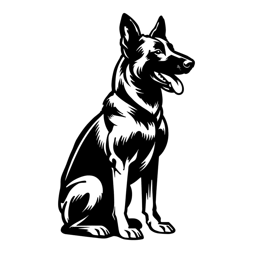 Mechelse Herder Zittend