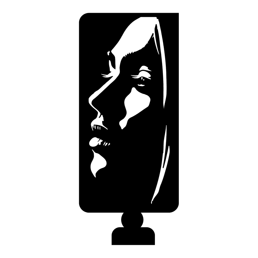 Silhouette Vrouw op Voet